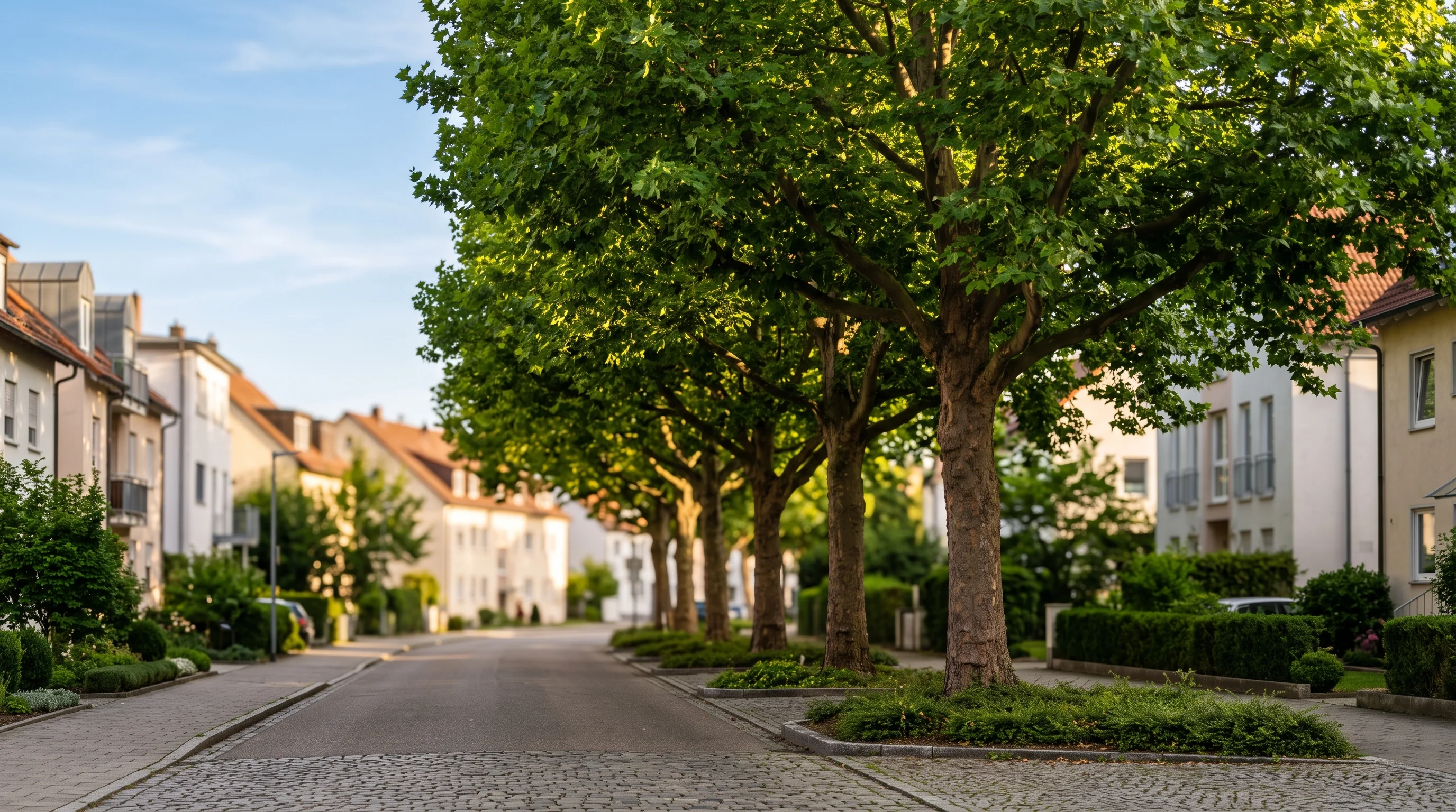 Baumpfleger dokumentiert Zustand und Standort eines Stadtbaums für das Baumkataster